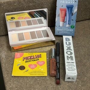 Benefit Brow Pomade and Buxom Lip Gloss Set makeup bundle